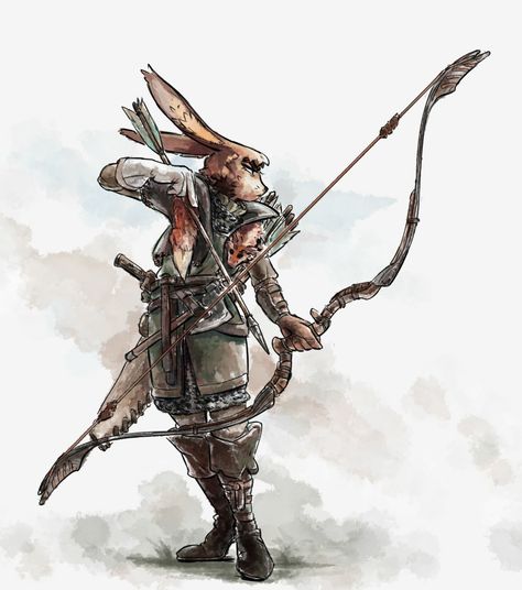 Rabbit Warrior, Stone Golem, Ranger Dnd, Dnd Races, Volcanic Stone, Fantasy Races, Comic Book Style, Dungeons And Dragons Characters, Dnd Art