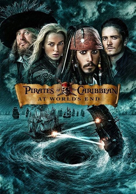 Pirates of the Caribbean: At World's End 2007 ‧ Adventure/Action ‧ 2h 48m

Captain Barbossa, Will Turner and Elizabeth Swann must save Jack Sparrow and form an alliance with the pirates around the world to fight against the East India Company.
Release date: November 30, 2007 (Pakistan)
Director: Gore Verbinski
Music composed by: Hans Zimmer
Distributed by: Walt Disney Pictures, Walt Disney Studios Motion Pictures, FilmFlex
Based on: Characters; by: Ted Elliott; Terry Rossio; Stuart Beattie; Jay Captain Barbossa, Film Jurassic World, Worlds End, Captain Jack Sparrow, Walt Disney Pictures, Walt Disney Studios, Captain Jack, Disney Studios, Jack Sparrow