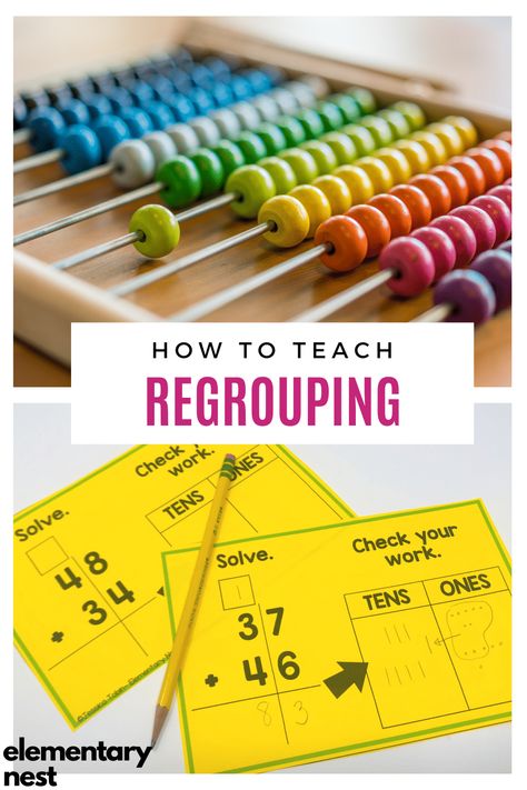 Regrouping Activities For Second Grade, Add And Subtract With Regrouping, 2nd Grade Project Based Learning, Math Subtraction Activities, 2nd Grade Math Activities, Intervention Teacher, Teacher Goals, Math Camp, Regrouping Subtraction