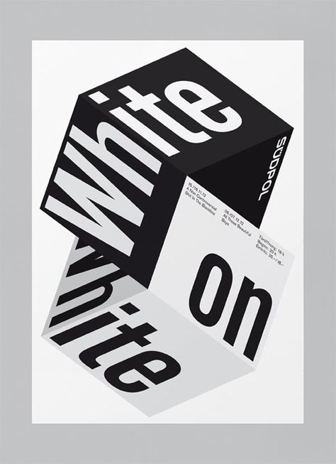 White On White – Südpol Graphic Poster Design by Felix Pfäffli Design De Configuration, Typographie Logo, Poster Grafico, Illustration Design Graphique, Buch Design, Graphisches Design, 타이포그래피 포스터 디자인, Typography Layout, Typographic Poster