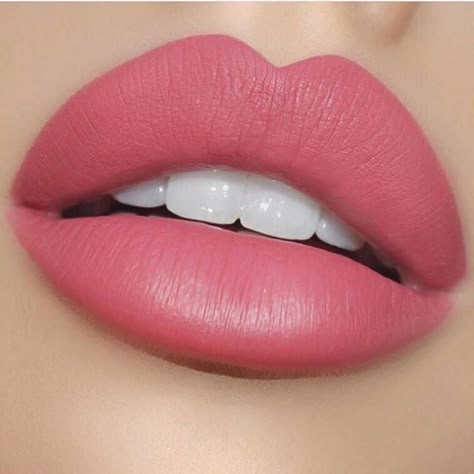 We are in love with this#ROSEMATTER liquid lipstick from @jeffreestarcosmetics. Is this a woo or a boo? #lipstick #liquidlipstick http://ift.tt/2fLI34q Makeup Bibir, Spring Lip Colors, Best Lipsticks, Lips Shades, Natural Lip Balm, Pink Lipstick, Lip Colour, Lip Art, Beautiful Lips