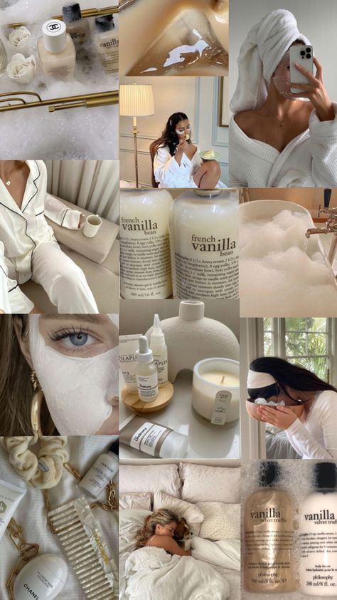 Vanilla Woman Aesthetic, Clean Girl Wallpaper Collage, Vanilla Girl Aesthetic Collage, Vanilla Girl Lifestyle, Vanilla Clean Girl Aesthetic, Vanilla Girl Vision Board, Wishlist Wallpaper, Vanilla Girl Collage, Vinalla Girl