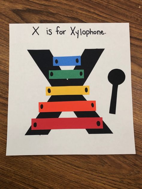 Letter X Projects For Preschool, X Art Preschool, Letter X Activities For Preschoolers, Letter X Preschool Crafts, Letter X Crafts For Toddlers, I Letter Craft, A Is For Craft Preschool, Letter Projects For Preschool, Letter W Arts And Crafts For Preschool