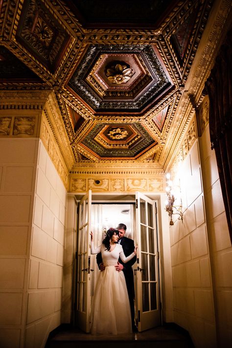 Omni William Penn Wedding | Kinley and Tony Obsessed with this back hallway at the Omni William Penn in PIttsburgh. #wedding #pittsburgh #weddingposes Food For A Wedding Reception, Food For A Wedding, Cranberry Wedding, Wedding Pittsburgh, Pizza Food Truck, Pittsburgh Wedding Venues, Storyboard Ideas, Rustic Summer Wedding, William Penn