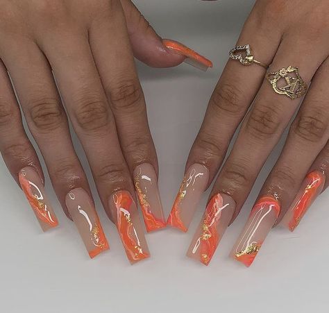 Orange Acrylic Nails, Nail Practice, Classy Looks, Swimsuit Cute, Poly Gel, Acrylic Toe Nails, Spring Acrylic Nails, Romantic Nails, Lavender Nails