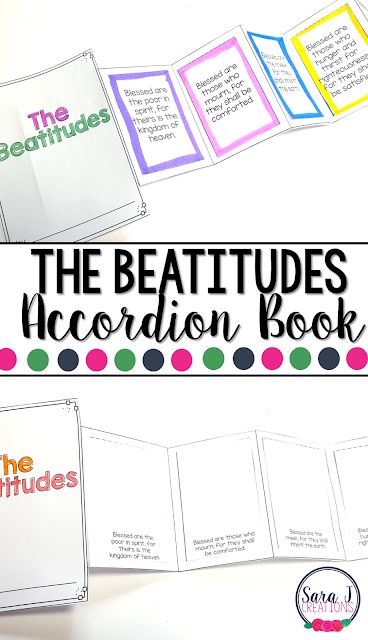 The Beatitudes Mini Book is the perfect activity for teaching kids about the Beatitudes from Matthew's version of the Gospel (Catholic edition) Beatitudes For Kids, Homeschooling Crafts, Ccd Crafts, Ccd Activities, Catholic Kids Activities, Religion Activities, The Beatitudes, Book Of Matthew, Catholic Education