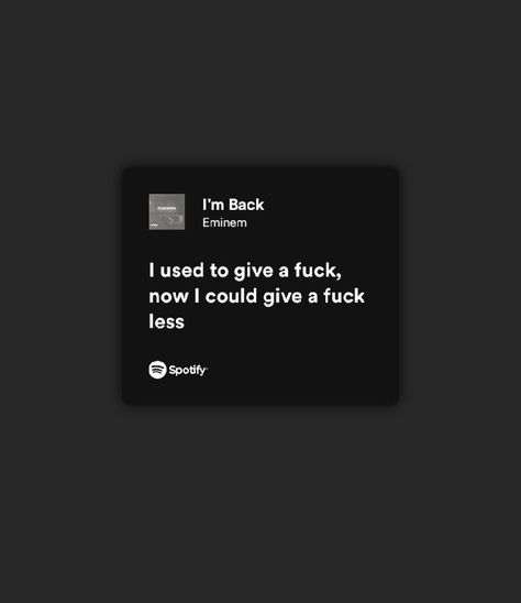 Eminem Spotify Aesthetic, Best Eminem Lyrics, Eminem Lyrics Aesthetic, Song Lyrics Wallpaper Aesthetic Spotify, Relatable Song Lyrics Spotify, Eminem Spotify Lyrics, Spotify Song Lyrics Screenshots, Eminem Lyrics Quotes, Eminem Quotes Lyrics