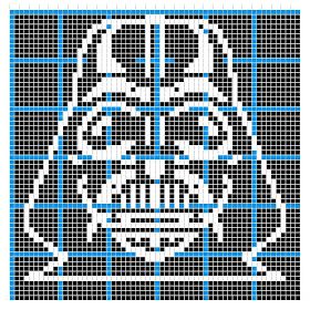 Pixel Crochet Star Wars, Crochet Star Wars Blanket Pattern, Star Wars Crochet Graph Pattern, C2c Star Wars Blanket Pattern, Starwars Knitting Chart, Star Wars Disney, Star Wars Crochet, Picture Graphs, Star Wars Crafts