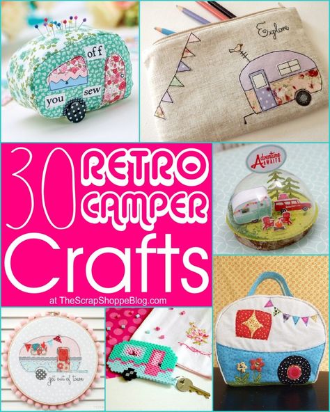 Camper Crafts, Camper Quilt, Camper Art, Vintage Camper Remodel, Valentines Gift Card, Interior Vintage, Retro Campers, Camper Makeover, Camper Decor