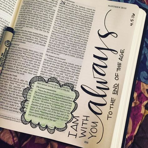 Bible Journal Matthew, Matthew Bible, Bible Drawing, Book Of Matthew, Prayer Journaling, Bible Journaling Ideas Drawings, Bible Doodling, Bible Journal Notes, Matthew 28