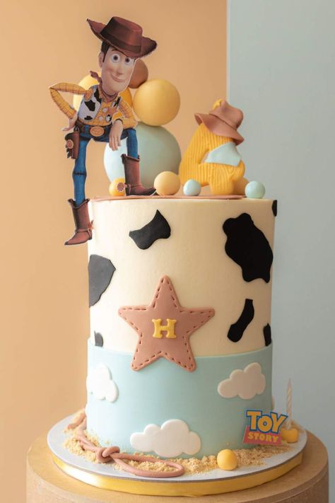 To The Infinity And Beyond, Toy Story Birthday Party Ideas, Toy Story Birthday Cake, Woody Birthday, Toy Story Party Decorations, Toy Story Baby, Toy Story Theme, Toy Story Cakes, Rodeo Birthday