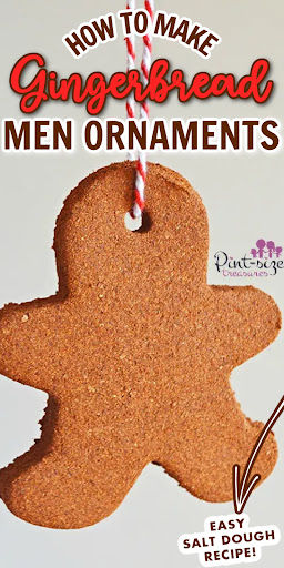 Decorate your Christmas tree with these simple homemade cinnamon gingerbread ornaments! These ornament are made from cinnamon, applesauce, nutmeg, and cloves! Create memories and the scent of the holidays for your home. Gingerbread Man Christmas Ornaments, Cinnamon Gingerbread Ornaments, Cinnamon And Applesauce Ornaments, Applesauce Gingerbread Ornaments, Gingerbread Man Tree Decoration, Gingerbread Ornaments Diy Kids, Cinnamon Ornaments Baked, Gingerbread Christmas Ornaments Diy, Gingerbread Clay Ornaments