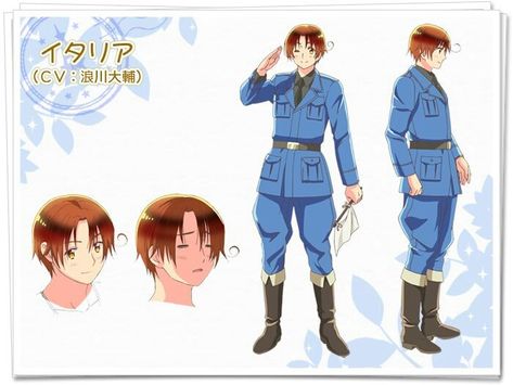 Hetalia The Beautiful World North Italy Reference Italy Hetalia, Hetalia Italy, Brown Hair And Brown Eyes, Gay Pride Parade, Visual Search, Hetalia Characters, Hetalia Axis Powers, Axis Powers, Character Sheet