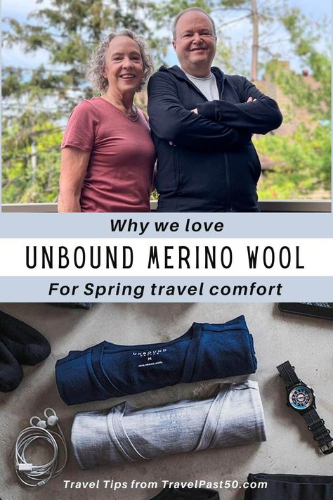 Why we love Unbound Merino Wool Unbound Merino, Cute Camping Outfits, Spring Travel Destinations, Backpacking Outfits, Best Shoes For Travel, Merino Wool Clothing, Best Travel Backpack, Spring Travel, Travel Capsule