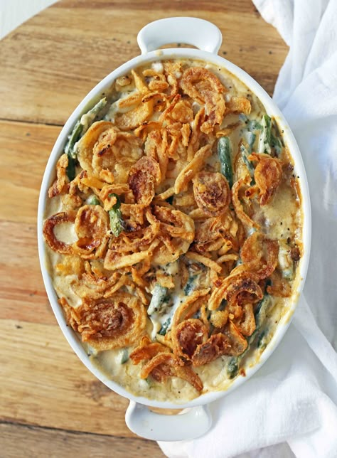 Cheesy Green Beans, Cheesy Green Bean Casserole, Turkey Breast Crockpot, Slow Cooker Green Beans, Classic Green Bean Casserole, Cheesy Ham, Greenbean Casserole Recipe, Crockpot Turkey, Family Fresh Meals