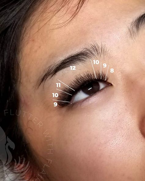 Lash Mapping Hooded Eyes, Hooded Eye Lash Map, Lash Map For Hooded Eyes, Lash Maps, Lash Map, Lash Lounge, Lash Mapping, Eyes Style, Best Lashes