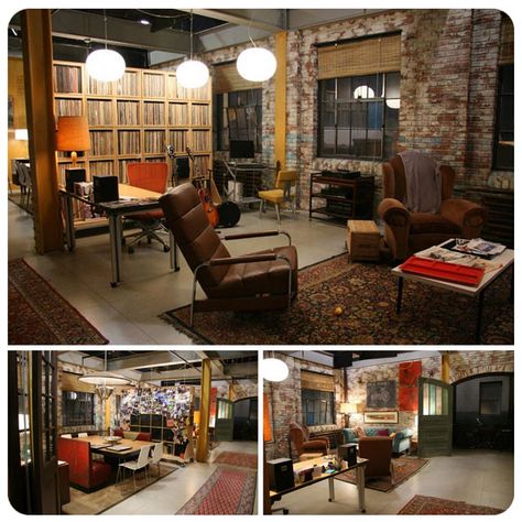 the Humphrey loft Glamour Room, New Yorker Loft, Loft Interiors, Workspace Design, Design Del Prodotto, Modern Home Office, Home Office Design, Space Design, Gossip Girl