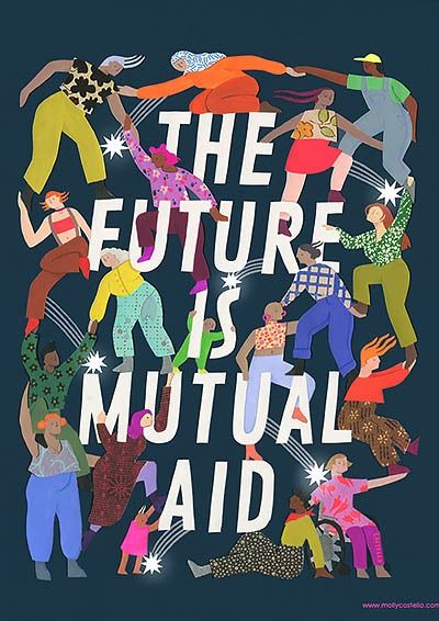 What we love about mutual aid - Solid Ground Mutual Aid, The Future, Giclee Print, Comic Book Cover, Art Design, Mural, History, Instagram, Design