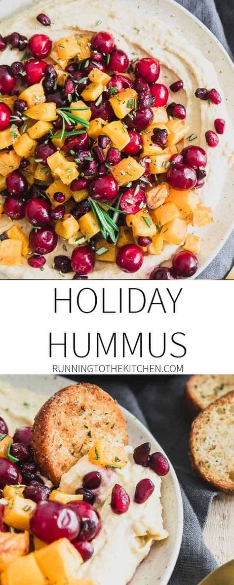 Need an easy but impressive holiday appetizer this season? Try this rosemary roasted butternut squash hummus that everyone will love! Holiday Hummus, Butternut Squash Hummus, Squash Hummus, Slow Cooker Balsamic Chicken, Clean Dinner Recipes, Clean Dinners, Holiday Appetizer, Condiment Recipes, Lunch Bowl