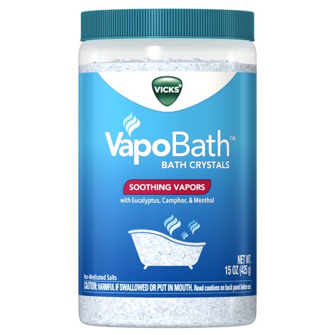 Bath Crystals, Vicks Vapor, Vicks Vaporub Uses, Epsom Salt Bath, Uses For Vicks, Vapor Rub, Crystal Bath, Vicks Vaporub, Essential Oil Scents