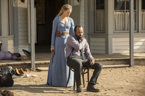 Dolores Abernathy with Arnold aka Bernard, WestWorld Season 1 Finale Westworld Aesthetic, Dolores Westworld, Westworld Season 2, Dolores Abernathy, Westworld Hbo, Jimmi Simpson, Jeffrey Wright, Rachel Wood, Evan Rachel Wood