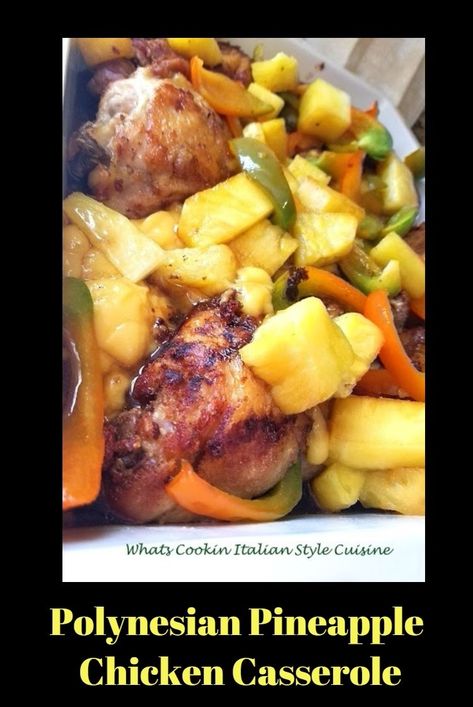 Polynesian Chicken Recipes, Bariatric Casseroles, Polynesian Food Recipes, Recipes With Fresh Pineapple, Best Fried Pork Chops, Polynesian Chicken, Hawaii Foods, Polynesian Recipes, Tropical Chicken