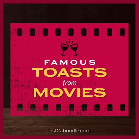 Famous toasts from movies and TV Maid Of Honor Toast, Best Man Toast, Drinking Toasts, Funny Toasts, Drinking With Friends, Wedding Quotes Funny, Wedding Toasts, Famous Movies, Wedding Quotes