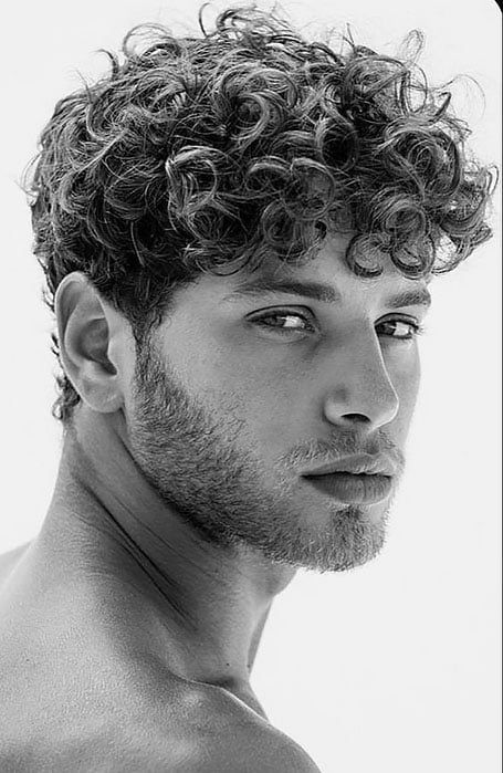 Curly Hair, A Man, Hair, White, Black