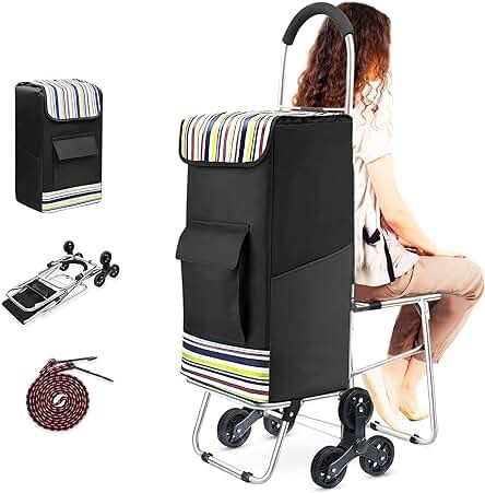 Amazon.ca : shopping stroller cart Trolley Dolly, Folding Shopping Cart, Foldable Chair, Stair Climber, Cart With Wheels, Grocery Cart, Kids Totes, Large Storage Bags, Foldable Chairs