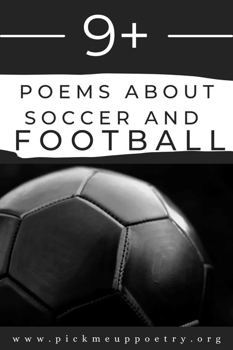 Soccer vs football. Which is which? With all the pain and passion contained within the field it’s no wonder there have been great poems written about the game too. Here are a few of the best poems about football on the internet: Poems About New Beginnings, Football Poems, Sports Poems, Vs Football, Tackle Football, Great Poems, About Football, Kids Poems, The Beautiful Game