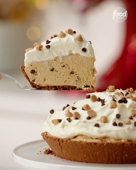 Food Network - Peanut Butter Pie piled high with whipped... Chocolate Crumb Crust, Pie Peanut Butter, Crumb Crust, Chocolate Crumbs, Chocolate Peanut Butter Pie, Slice Of Pie, Peanut Butter Pie, Perfect Pies, Butter Pie