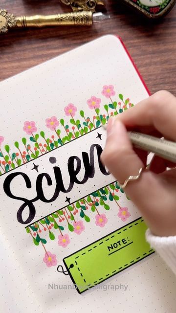 Science In Calligraphy, Science Calligraphy, Brush Pen, Front Page, Calligraphy, Pen, Science, On Instagram, Quick Saves