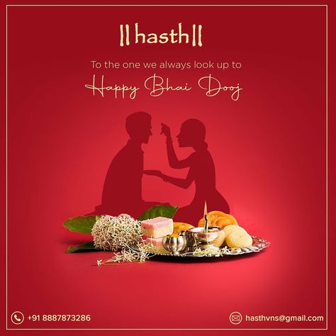 A very Happy Bhai Dooj to everyone from Hasth India. May this Bhai Dooj bring lots of love and laughter to your every siblings bond. . #bhaidooj #bhaidoojspecial #bhaiduj #bhaidooj❤️ #festivevibes #festiveseason #festivewear #festivalfashion #festivalvibes #festivalsofindia #shoppingonline #festivelook #festivemood #festivecollection2020 #festivefun #festivetime #festivecollections #fashiontrends #outfitinsipration #outfitideas #outfitinspo #outfitgoals #kurtis #kurtidesign #kurticollection Bhaiduj Creative Ads, Rakhi Food Creative Ads, Bhai Dhuj Creative, Bhai Duj Creative Ads, Dhanteras Creative Ads For Food, Diwali Posters Creative, Bhaidooj Creative Post, Bhai Dooj Creative Poster, Bhai Dooj Creative Ads