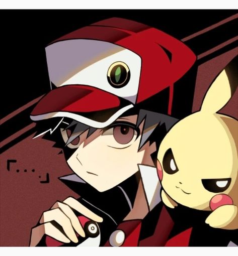 Lost Silver Creepypasta, Pokemon Trainer Red, Trainer Red, Pokemon Game Characters, Pokemon Manga, Red Trainers, Pokemon Red, Pokemon Special, Red Icons:)