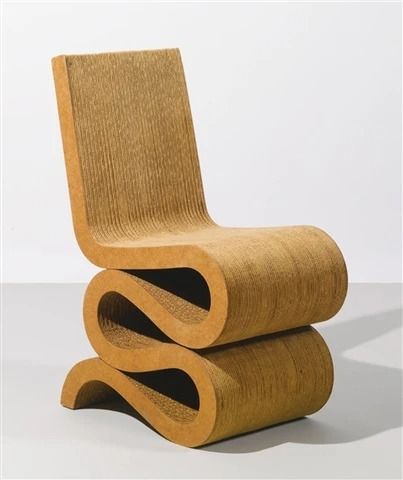 Eboy Aesthetic Outfits Men, Wiggle Chair, Frank Gehry Furniture, Art Museum Architecture, Eboy Aesthetic, Cardboard Chair, Palm Springs Art, Aesthetic Outfits Men, Frank Gehry