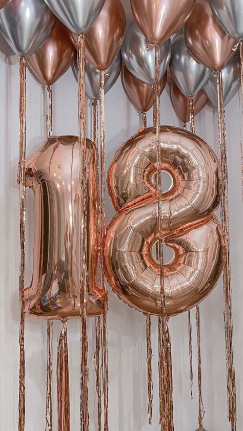 Happy Birthday 18th Girl, 18th Birthday Wallpaper, Birthday Balloons Aesthetic, Birthday Ballon, Best Birthday Wishes Quotes, Sweet 16 Birthday Gifts, 18th Birthday Party Themes, Happy Birthday 18th, Birthday Wishes Flowers