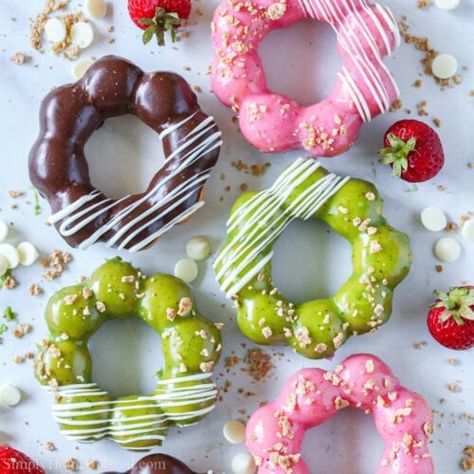 The BEST Mochi Donuts - Simply Home Cooked Mochi Nut, Mochi Desserts, Mochi Donuts Recipe, Mochi Donut, Donut Calories, Donut Art, Foods Ideas, Mochi Recipe, Moon Cakes