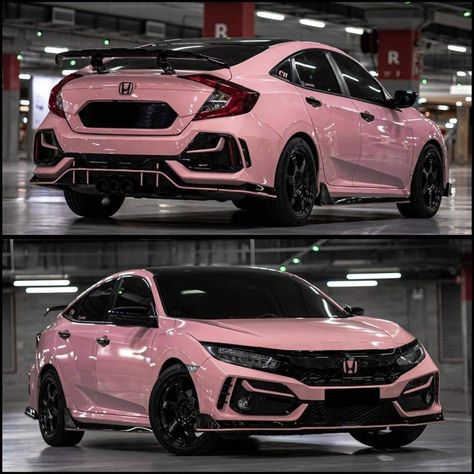 Honda Civic Si 2009, Honda Civic Coupe Modified, Pink Sports Cars, Natalia Aesthetic, Honda Civic Aesthetic, Honda Civic Sport Hatchback, Pink Honda, Honda Civic Interior, Civic G10