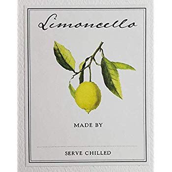 Amazon.com : Limoncello Labels - Euro Design. 2" x 3" - 18 / Package : Office Products Limoncello Labels Printable Free, Limoncello Labels, White Labels, Watercolor Fruit, School Supply Labels, Double Frame, Frame Border, Dotted Line, Line At