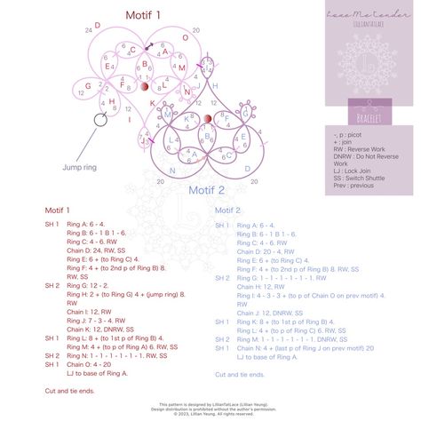 Tatting Bracelet Pattern Free, Tatted Bracelet Pattern, Choker Patterns, Heart Tat, Tatting Bracelet, Tatting Patterns Free, Shuttle Tatting, Needle Tatting Patterns, Shuttle Tatting Patterns