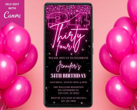 26th Birthday Invitations, Save The Date Text, 26th Birthday, Birthday Invites, 30th Birthday Parties, Facebook Event, 40th Birthday Parties, 50th Birthday Party, Free Graphics