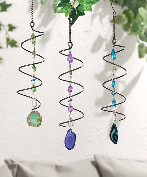 Carillons Diy, Crystal Suncatchers Diy, Copper Wire Crafts, Glass Bead Crafts, Suncatcher Diy, Copper Wire Art, Diy Suncatchers, Wind Chimes Craft, Wire Ornaments