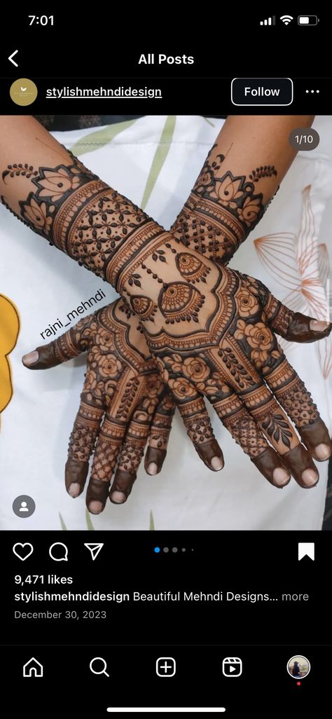 Heavy Back Hand Mehndi Designs, Karwa Chauth Mehendi Designs Latest Easy, Full Hand Mehndi Designs Back Side, Mehndi Design Heavy, Mehandi Ideas, Palm Mehndi, Henna Flower Designs, Mehandhi Designs, Bride Design