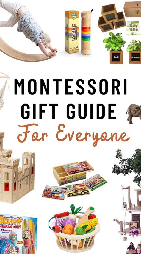 The best gift guide for toddlers for each activity they are interested in! This gift list for 2 to 6 year olds includes toy and activity ideas for those who enjoy nature walks & guides, learning about world history, and who are interested in developing gross motor skills. These gifts will become a favorite of your 3 year olds shelf and toy rotation. A wooden balance board and vegetables are versatile and great for a minimalist or low technology home. Even start a garden with the herb kit! Montessori Gifts For Three Year Old, Toys For 2 Year Boys, Montessori Gifts, Peaceful Press, Toy Rotation, Wooden Balance Board, Start A Garden, Minimalist Kids, Toddler Christmas Gifts