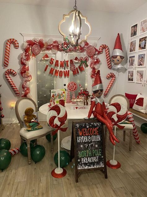 Elf On The Shelf Themed Christmas Party, Elf On The Shelf Fiesta, Elf On The Shelf Birthday Party Ideas, Elf On The Shelf Party Theme, Elf On The Shelf Bakery, Elf On The Shelf Christmas In July, Christmas In July Elf On The Shelf, Elf On The Shelf Birthday Party, Elf On The Shelf Movie Night