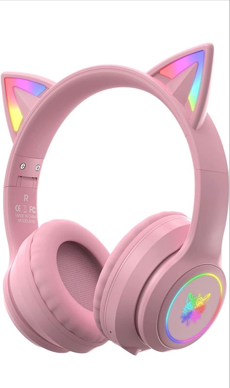 Cat Ear Bluetooth Headphones with Micphone for Kids & Adults, LED Light Up Wireless HI-FI Sound Quality, Over-Ear Headphones with Volume Control for iPhone/iPad/Laptop/PC(55H Play Time) #ad Study Headphones, School Headphones, Cat Headphones, Ipad Laptop, Kids Headphones, Wireless Gaming Headset, Best Headphones, Headphones With Microphone, Cat Ear