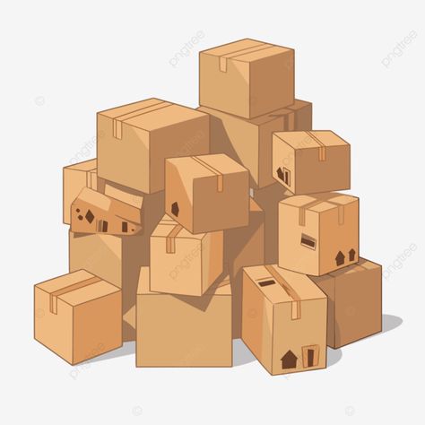 Moving Boxes Illustration, Box Vector, Logo Cloud, Pod House, Marketing Poster, Psd Background, Vector Trees, Story Books Illustrations, Moving Boxes