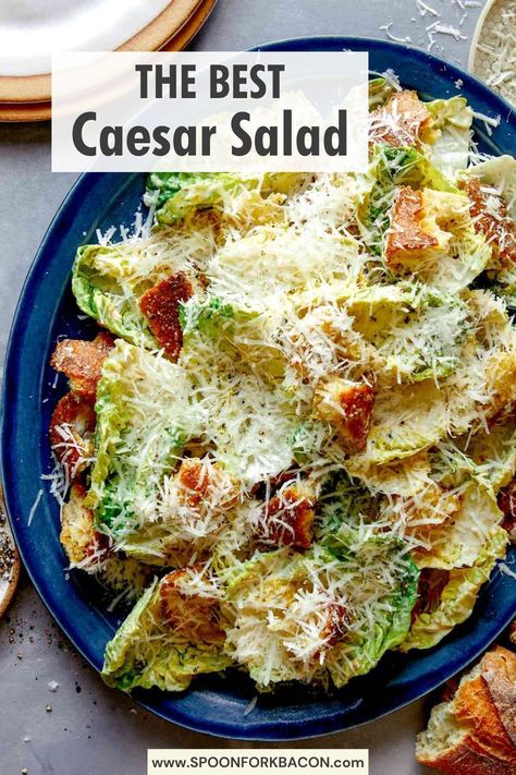 Carrabba’s Caesar Salad Dressing, Italian Caesar Salad, Ceaser Salad Ingredients, Best Caesar Salad Recipe, Ceaser Salad Ideas, Ceased Salad, Best Ceasar Salad, Cesar Salad Recipe, Caesar Salad Recipes