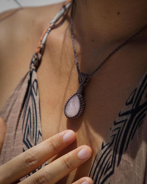 Some of our handmade macrame necklaces ✨ Available with Rose Quartz, Amethyst, Tigers Eye, Obsidian & Howlite Shop online at www.jaiyen.store or visit us in store @jai.yen_kohphangan & Jai Yen Koh Lanta 🌴🧡 . . . #handmadenecklace #handmadejewelry #handmadejewellery #handmadejewelrydesign #macramejewelry #macramenecklace #bohonecklace #bohojewelry #healingstonejewelry #amethystnecklace #rosequartznecklace #tigerseyejewelry #obsidianjewelry #summerjewelry #summernecklace Stone Macrame, Love For Others, Obsidian Jewelry, Rose Quartz Healing, Macrame Necklaces, Healing Stones Jewelry, Rose Quartz Jewelry, Koh Lanta, Handmade Rose