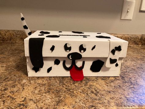 Kids Valentine Boxes, Valentines Box, Toddler Ideas, Kids Valentines, Dalmatian Dog, Dalmatian Dogs, Valentine Box, Kid Crafts, Valentines For Kids